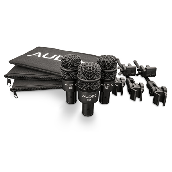 AUDIX D2TRIO 3'lü Dinamik Enstrüman Mikrofon Paketi